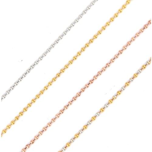 SOMSOAR Jewelry High Quality Stainless Steel 80cm Ball Chain Necklace for Coin Holder Pendant 1pcs