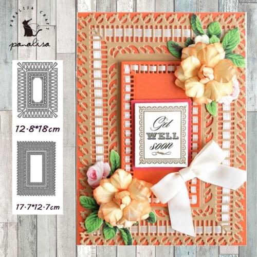 Panalisacraft Lace Background Metal Cutting Dies Craft Dies Scrapbooking Card Making Album Embossing Stencil Die Cut Decoration