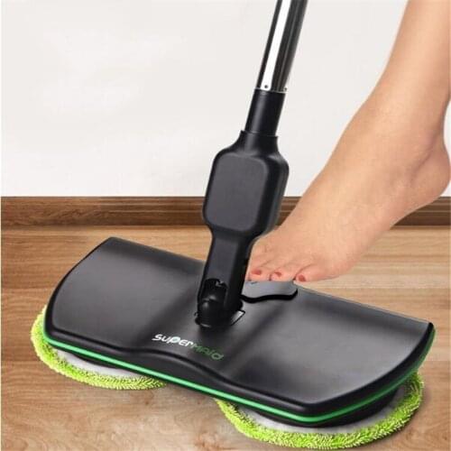 Mop Rechargeable 360 Rotation Cordless Floor Cleaner Scrubber Polisher Electric Microfiber Mop Cleaning