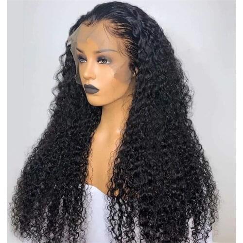 Free Part Synthetic Lace Front Wig Heat Resistant Hair Glueless 13x3 Lace Wigs with Baby Hair Synthetic Black Hair