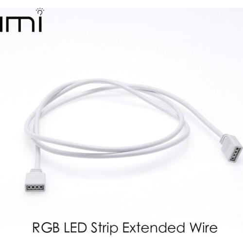 RGB Led Strip 4pin Connector Extension Cable Cord Wire 4pin Connectors 1M for 5050 3528 Strip
