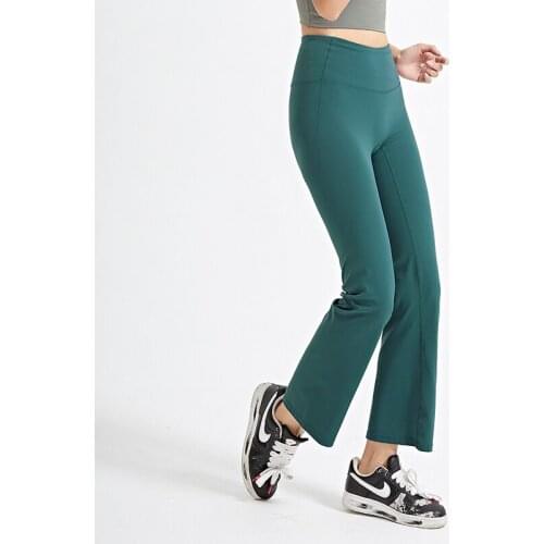 Fitness-Training Womens Tracksuit Workout Dance Slim Solid Hip Lift Loose Comfortable Straight Wide Yoga Pants Flare w912DM