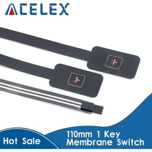 110MM Single One 1 Key Membrane Switch Keypad Keyboard Control Panel Ultra Slim