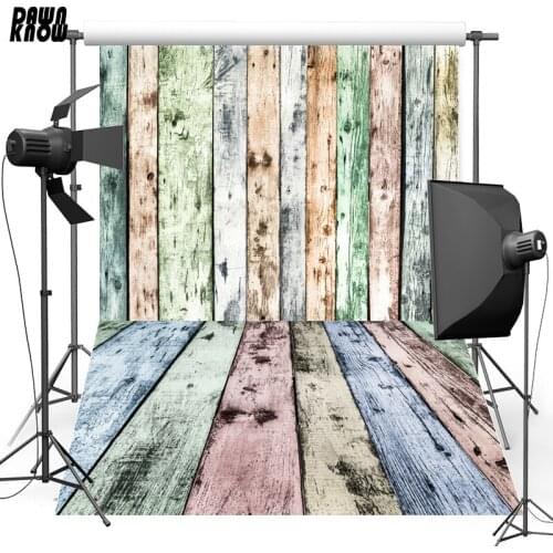 DAWNKNOW Plank Wall Vinyl Photography Background For Wood Floor New Fabric Polyester Backdrop For Family Photo Studio Floor471