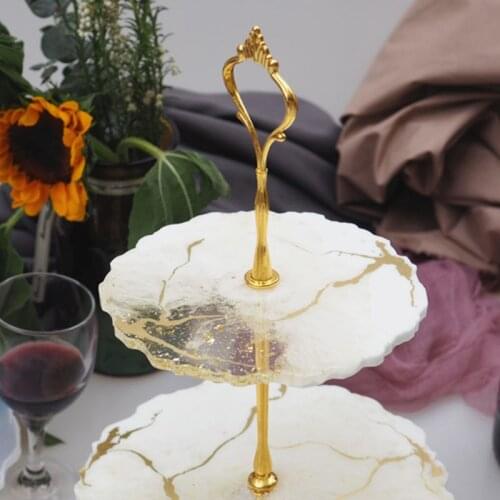 Crystal Epoxy Resin Mold Three-layer Fruit Tray Casting Silicone Mould DIY Tool