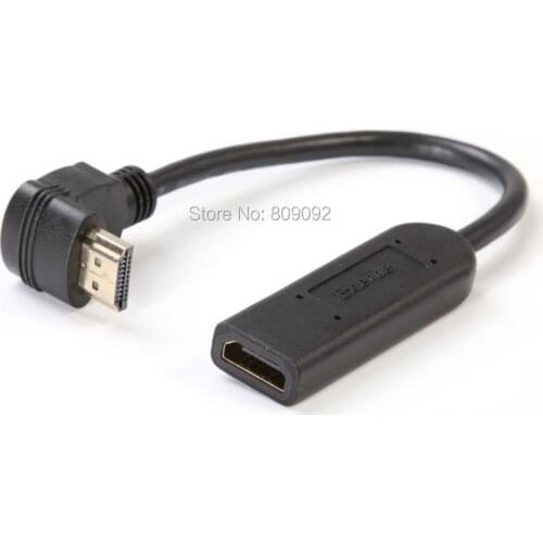 Gold HDMI Extension Cord 70M HDMI Signal Extender Cable Male Plug to HDMI Female Bent HDMI Cord
