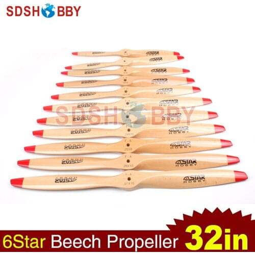 1pc 1pc 6STARHOBBY Standard Wooden Propeller/ Beech Propeller 32*10 32x10 for RC Gasoline/ Petrol Airplane