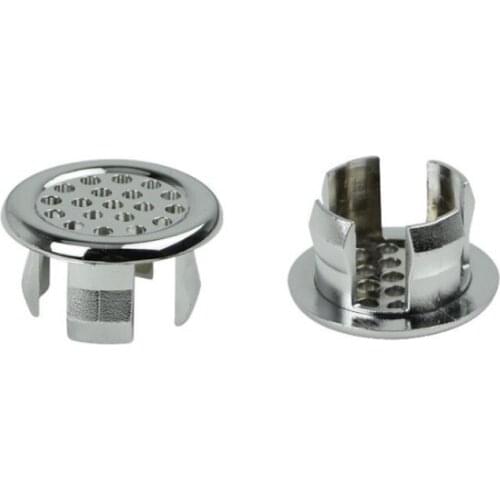 DONYUMMYJO 1pc Plastic Chrome Finished Washbasin Overflow Rings Pedestal Basin Sink Decor Rings Overhead Rings Net Accessories