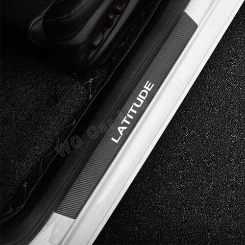 Car Stickers for Renault Latitude Auto Door Sill Cover Protector Car Threshold Sticker Vehicle Supplies Interior Accessories