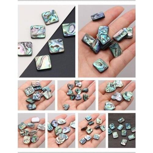 5Pcs New Style Irregular Abalone Beads With Hole Loose Beads For DIY Jewelry Making Bracelet Earring Ring Accessory