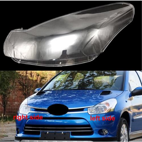 For Citroen C2 2006-2012 Front Headlamps Cover Transparent Lampshade Headlight Shell Masks Cover Lens Glass lamp shade