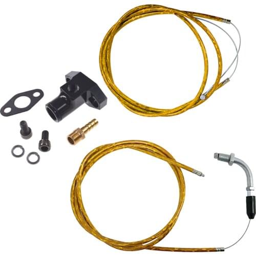 CNC Black Inlet Manifold & Colourful Throttle Line For 66/80cc Engine Motorized Bike