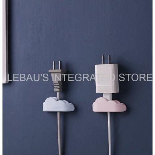 Lebau Cable Holder Silicone Organizer cloud Flexible USB Winder Management Clips Holder For Mouse Keyboard Earphone Headset