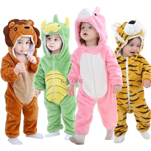 Winter Infant Romper Baby Boys Girls Jumpsuit Newborn Stitch Clothing Hooded Toddler Baby Clothes Overalls Cute Panda Costumes