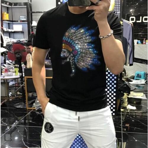 Men Casual Diamond stone tShirts Cotton Short Sleeve Beach Tops Streetwear Summer Breathable 2021 Diamond stone t-Shirts