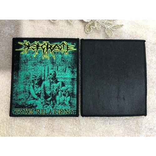 Customized cloth patch woven patches Iron on Badges custom logo / custom design over-locking patches for Coats Jeans Backpack