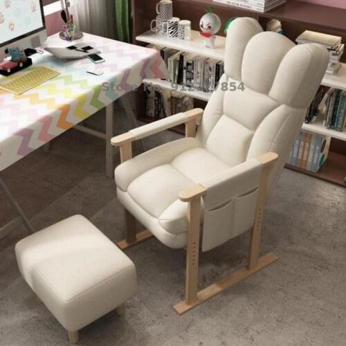 Computer Chair Home Comfortable Lazy Sofa Chair Reclining Dormitory Chair Desk Office Single Back E-sports Seat