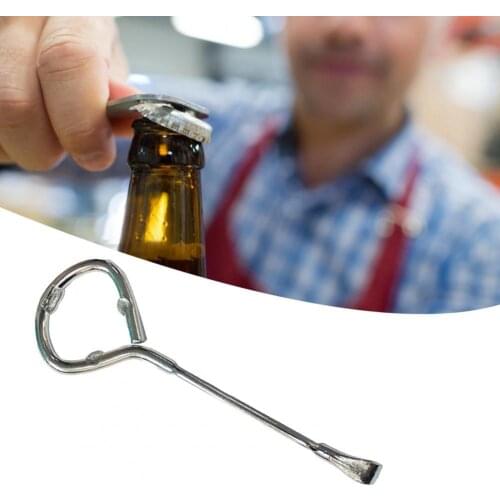 6/12/24Pcs Multi-purpose Can Bottle Bear Opener Anti-rust Labor-saving Alloy Steel Double End Corkscrew for Paint Bucket