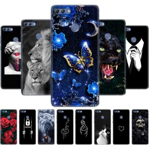 Soft Phone Shell Case For Huawei P Smart 2018 Enjoy 7S Soft TPU Silicon Back Cover 360 Full Protective Printing Transparent Bag