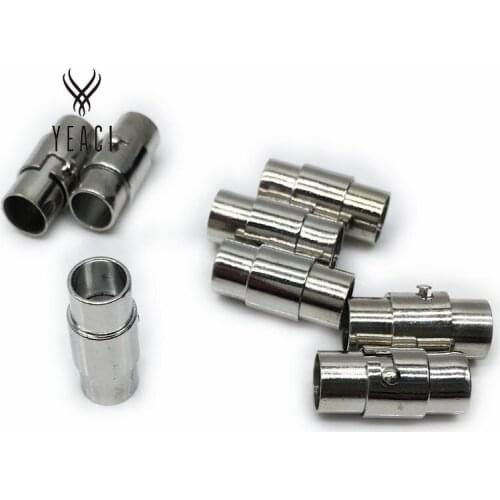 Real Cabochon Findings Beads Free Shipping Wholesale Diy 50pcs 6mm Tone Bracelet Necklace Magnet Clasps,fashion Clasps