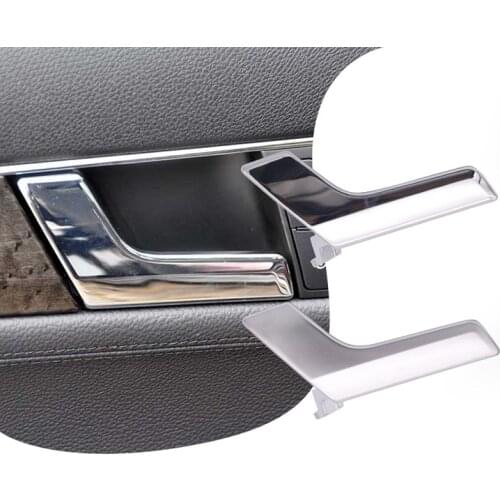 New Front/Rear Chrome Car Inner Door Handle Repair Kit for Mercedes-Benz W204 S204 Trim Cover Car Interior Accessories