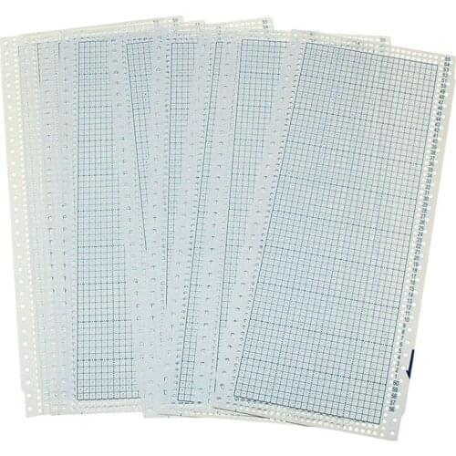 New 50 Pcs Blank Punch Card 24 Stitches for Brother/Silver Reed/Studio/Singer