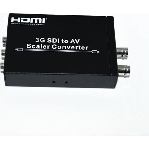 New 3G SDI to AV Scaler Converter 3G/HD/SD SDI to R/L RCA Adapter Converter