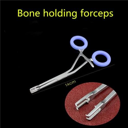 Small animal Orthopedic instrument medical Square Shape Tooth Bone holding Reduction Bone clip forceps finger screw Plate holder