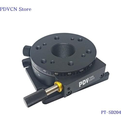 PT-SD204 R AxisManual Rotation Stage， Manual Rotary Stage，Rotating Platform Dia 73mm rotation stage