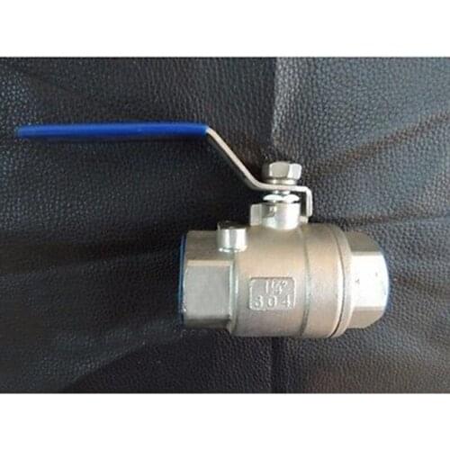 DN15 1/2" BSP Female Thread Full Bore 304 Stainless Steel 2-Piece Ball Valve oil water air 229 PSI