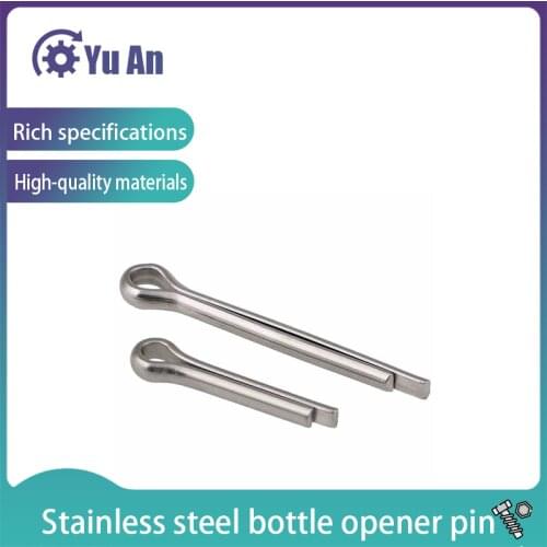 GB91 Authentic 304 Stainless Steel Cotter Pin Card Pin Whistle Hairpin Pin U-Pin Steel Pin M4-M10 5PCS