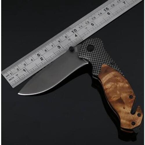 8.0'' Damascus Steel outdoor folding knife wild survival knife camping tactical knife hunting knife high hardness steel Knives