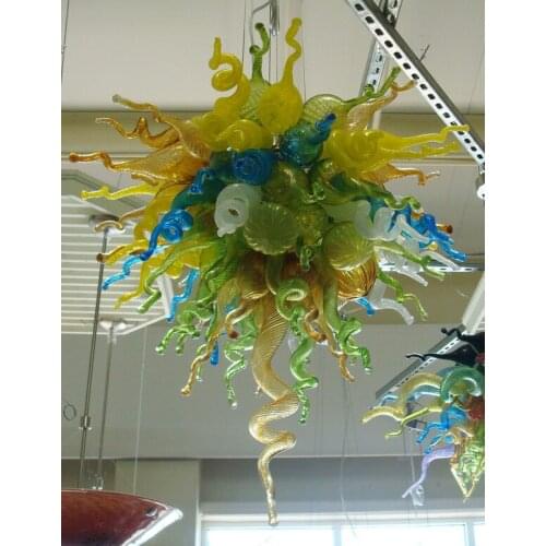 Led Pretty Light Pure Handmade Hot Sale 110/220v AC Hand Blown Modern Chandelier