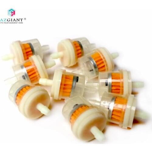 AZGIANT 10PCS/lot Fuel Filter For Scooter Motorcycle Motorbike Dirt Pocket Bike Petrol Gas Gasoline Liquid Oil Filter