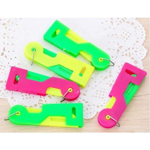 2000PCS Elderly Use Automatic Easy Sewing Needle Device Threader Thread Guide Tool