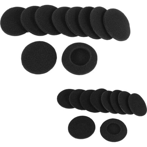 WSFS Hot 10 pcs sponges protective measures soft black ear cover cushion for headphone