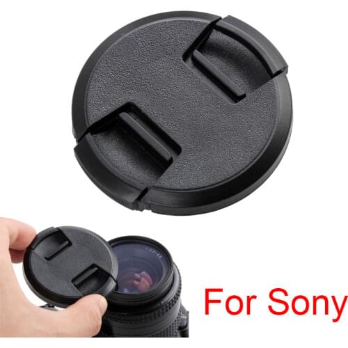 40.5 49 52 55 58 62 67 72 77mm Lens Cap Center Pinch Snap-on Cap Cover for Sony Lens Alpha A3000 A6000 A9 A7 A7II A7r A7RII A7S2