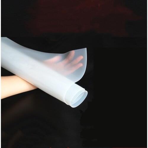 0.1mm / 0.2mm / 0.3mm / 0.5mm / 0.8mm silicone rubber sheet top quality 500mm Width 500mm length transparent silicone film