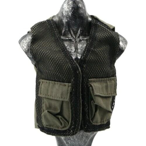 1/6 Scale Soldier Clothes Pilot Reporter Vest Model for 12" Action Figure Doll