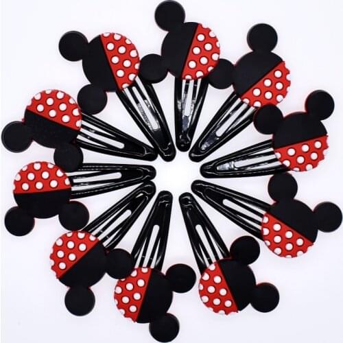 10 pcs Promotion Gift 10 Pcs Cute Girls Hairpins Mouse Shaped Bowknot Children Hair Accessories Hair pin Headwear Hair clips