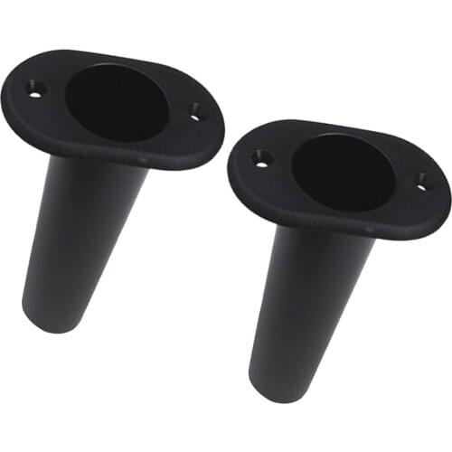 2pcs Plastic Fishing Rod Holder Flush Mount Boat Yacht Pole Stand 90 Deg