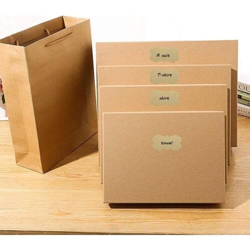 300pcs Handmade Packaging Office Kitchen Scrapbook Gift DIY Labels Christmas Kraft Paper For Stickers Candy Dragee Packing Bag