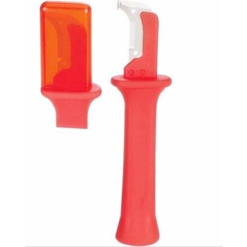 31HS German Style Cable Knife Wire Stripper Patent Fixed Hook Blade Blister Packing Crimpering Tool High quality