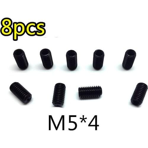 8PCS RC Hex Head Grub Screws M5*4 HSP RC Parts For 1/8 Nitro RC Car Buggy Truck Camper Pro Battle Savagery LACEREA Camelry
