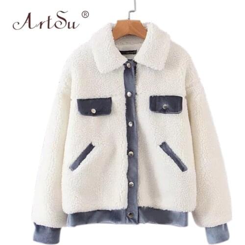ArtSu Women's Jackets With Fur