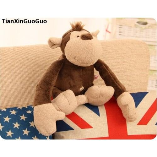 Large 50cm cute monkey plush toy soft doll throw pillow toy birthday gift b2728