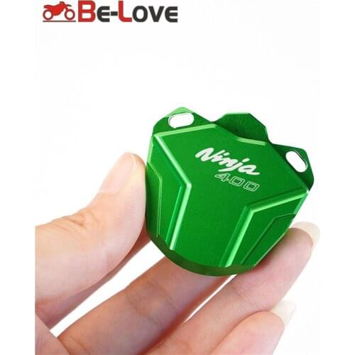 High Quality CNC Aluminum Motorcycle Mowok keychain key Case Cover FOR kawasaki Ninja 400 2018 2019 2020