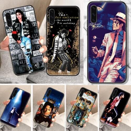 Michael Jackson Phone Case For Samsung Galaxy A 10 12 20E 21S 30 32 40 50 51 52 70 71 72 5 6 7 2016 2018 black pretty hoesjes