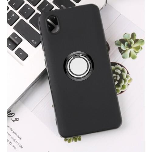 For ZTE Blade A3 2020 Back Ring Holder Bracket Phone Case Cover Phone TPU Soft Silicone Cases for ZTE Blade A3 2020 5.45"