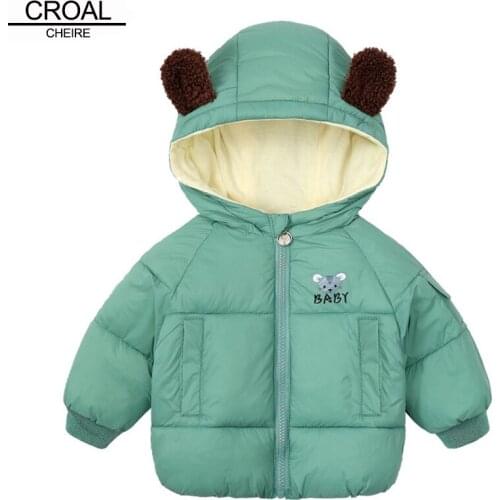 CROAL CHERIE Children Winter Fleece Parkas Outdoor Jackets For Boys Clothes Warm Velvet Baby Clothes Girls Winter Boys Outerwear